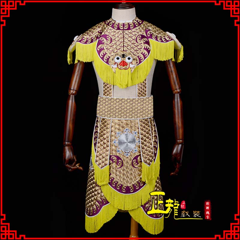 高碑店武将士兵云肩鱼鳞侉子